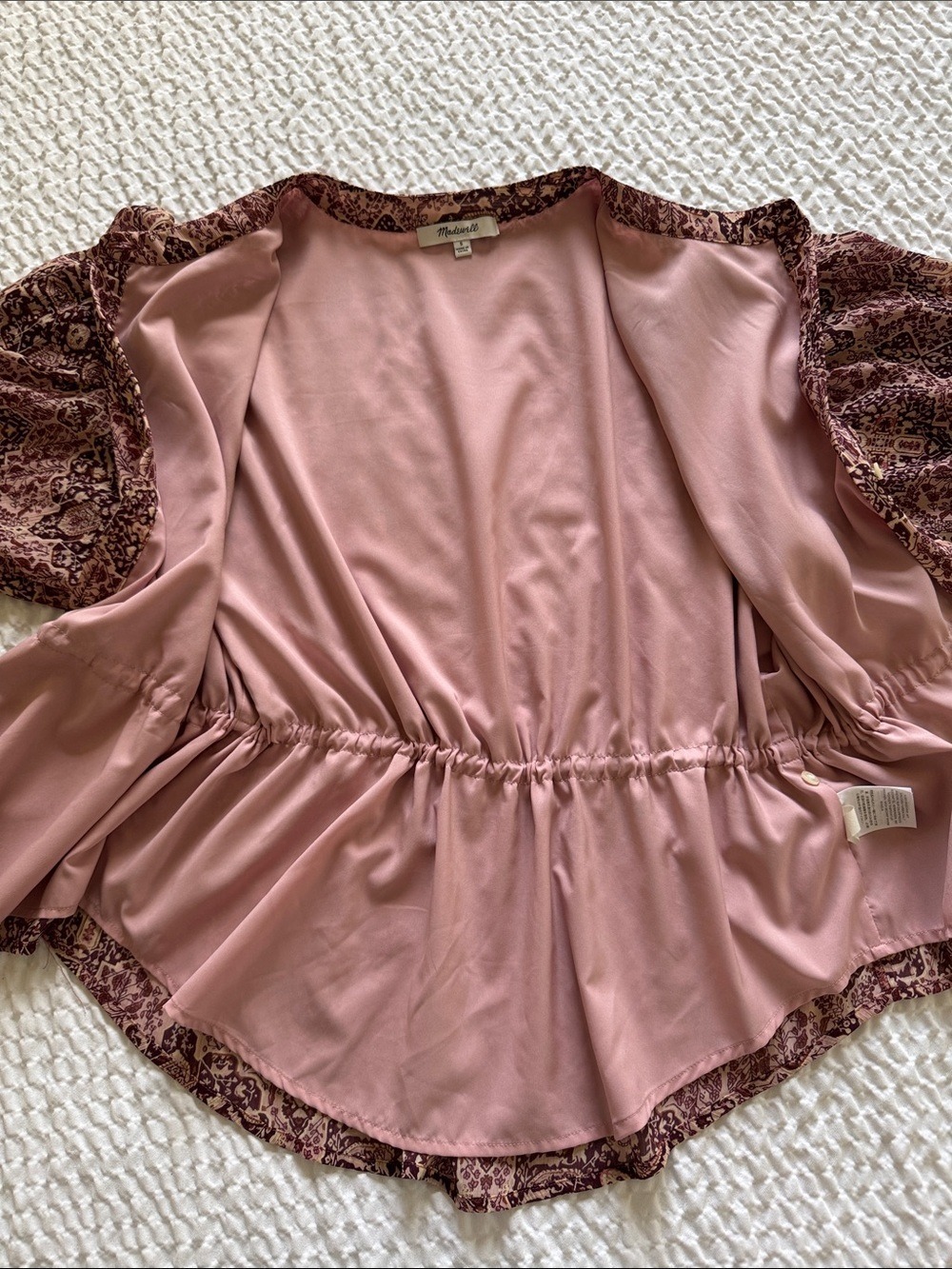 Madewell Kaleidoscope Boho Peasant Blouse, Size Small - Picture 7 of 11